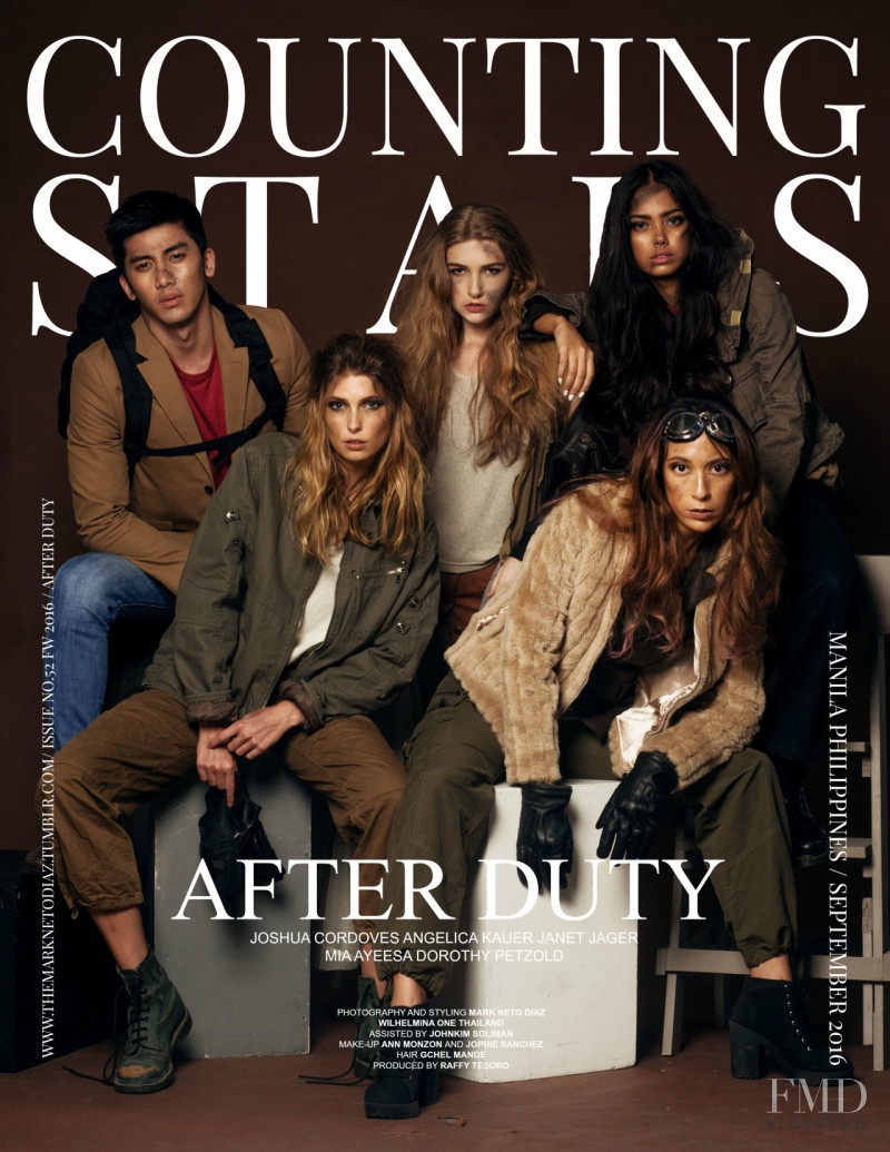 Joshua Cordoves, Angelica Kauer, Janet Jager, Mia Ayeesa, Dorothy Petzold featured on the Counting Stars cover from September 2016