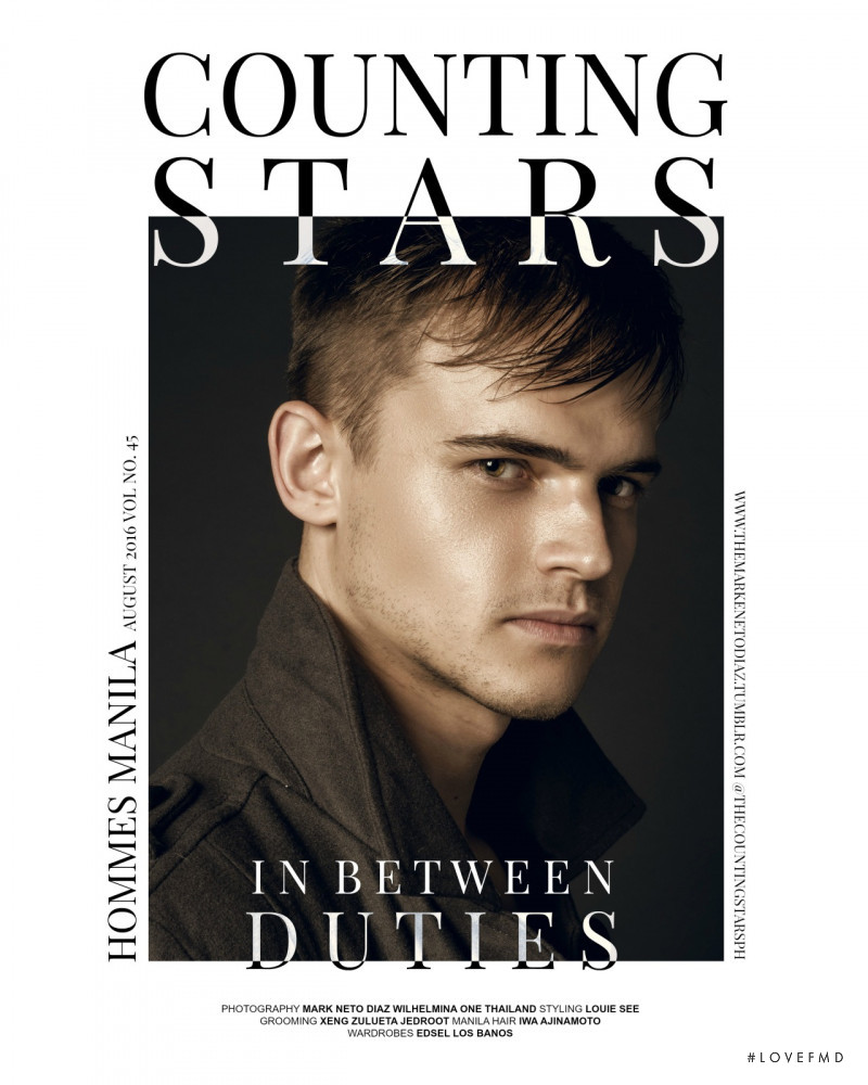 Maxim Staritsyn featured on the Counting Stars Hommes cover from August 2016