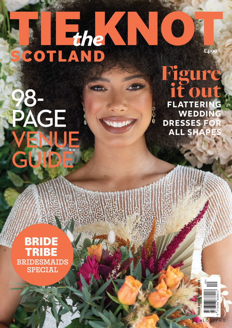 Grace Dempsey featured on the Tie the Knot Scotland cover from October 2022