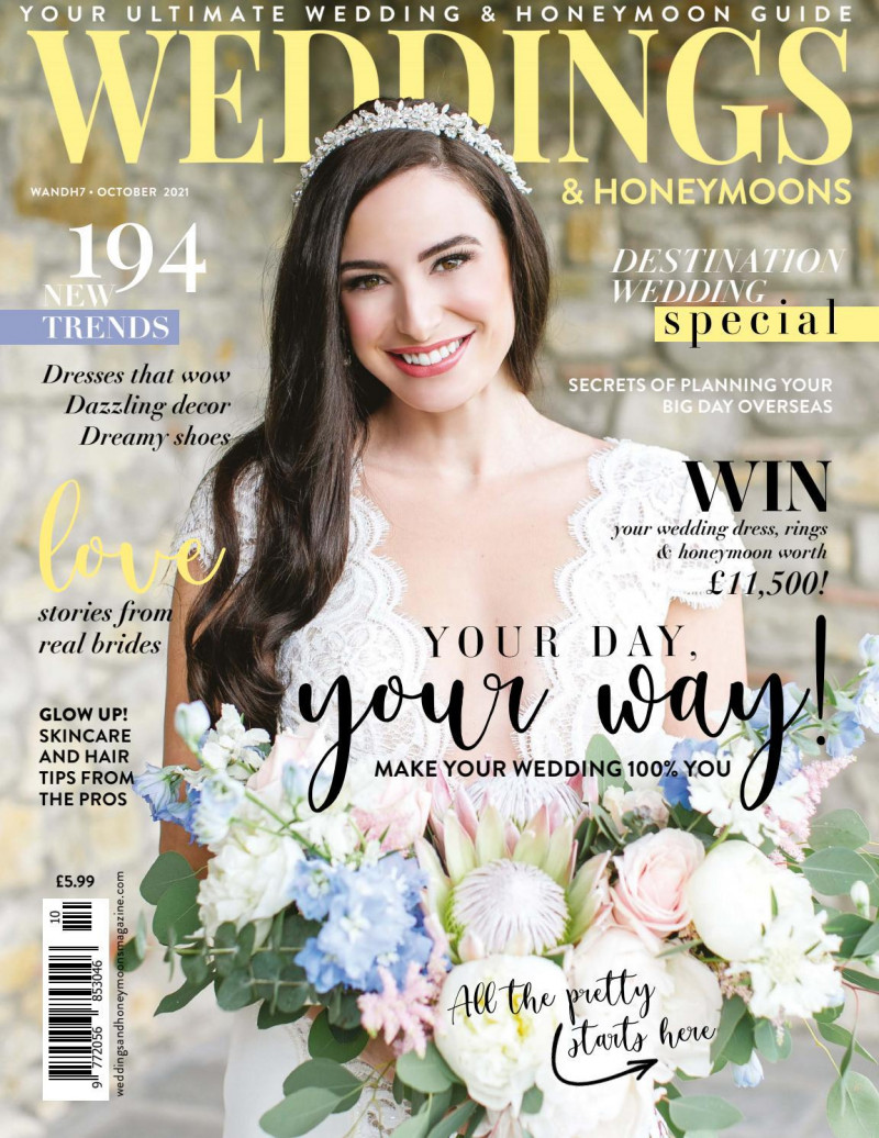  featured on the Weddings and Honeymoons cover from October 2021