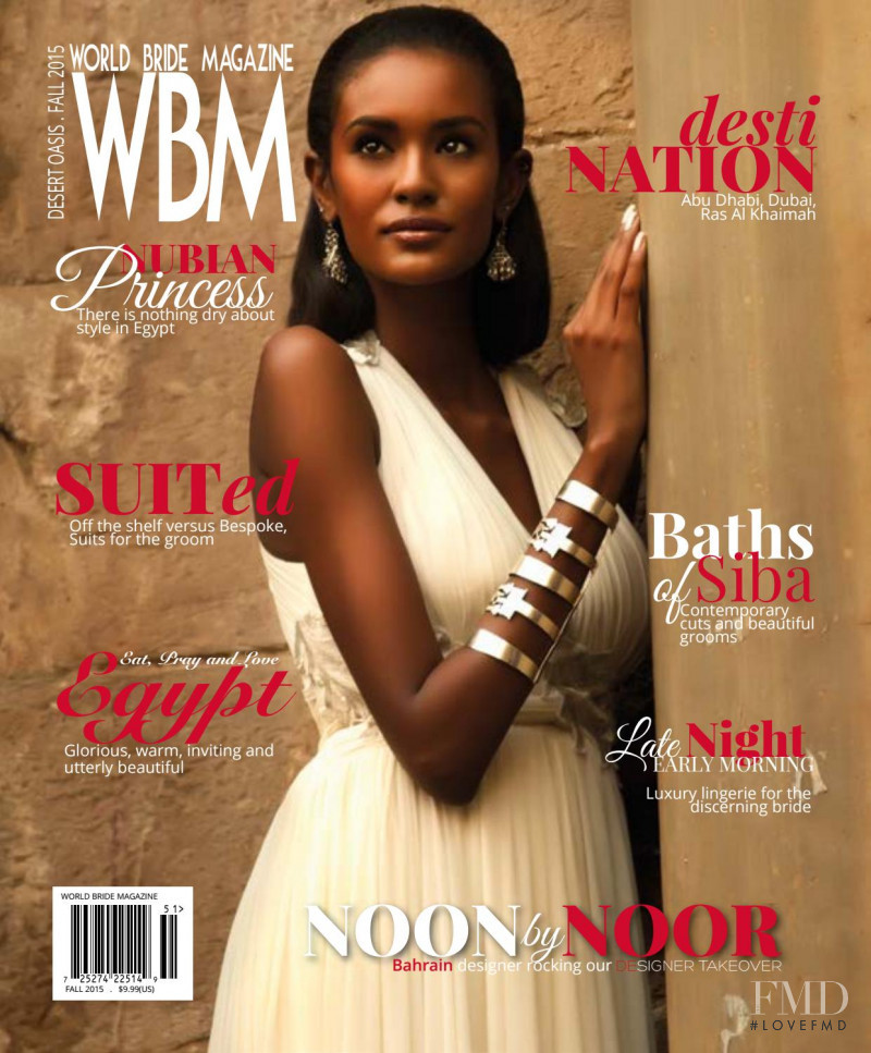 Suzan Idris featured on the World Bride Magazine cover from September 2015