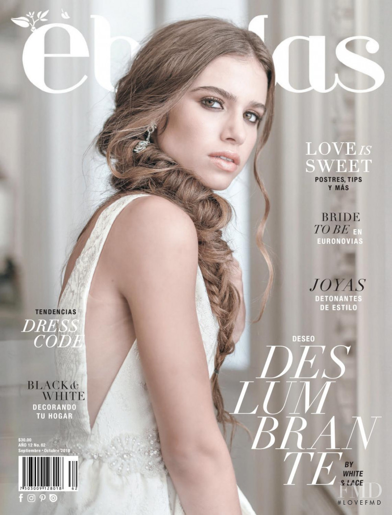 Constanza Evia featured on the Ebodas cover from September 2018