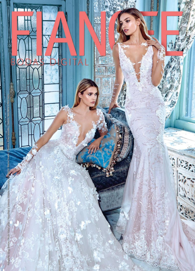 Meri Gulin, Noel Capri Berry featured on the Fiancee Bodas Digital cover from July 2016