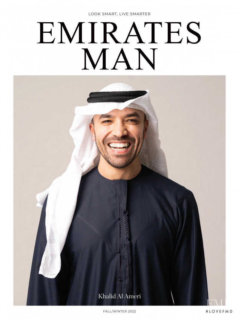 Khalid Al Ameri featured on the Emirates Man cover from September 2022