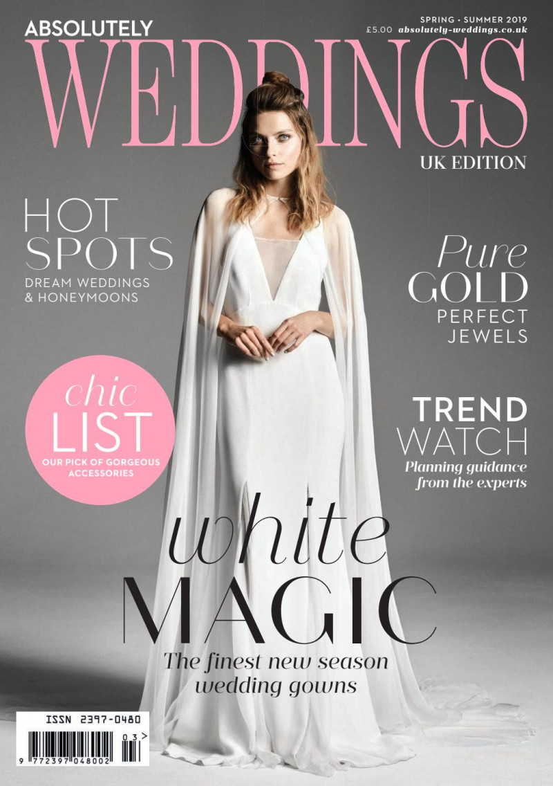  featured on the Absolutely Weddings UK cover from March 2019