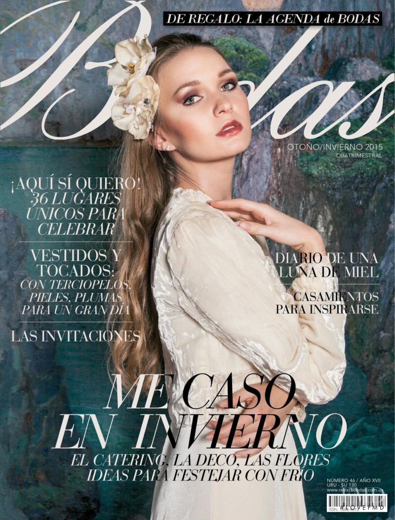 Alyona Senina featured on the Bodas Uruguay cover from September 2015