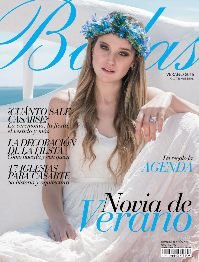 Julia Carriquiry featured on the Bodas Uruguay cover from June 2016