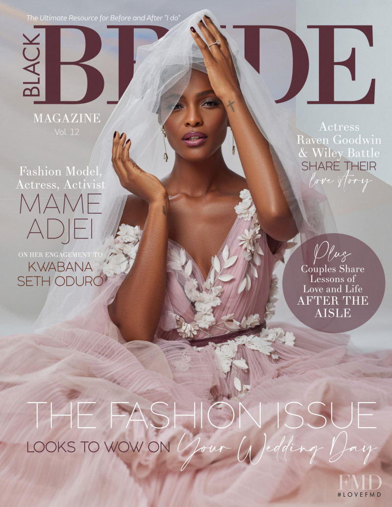 Mame Adjei featured on the Black Bride Magazine cover from December 2021