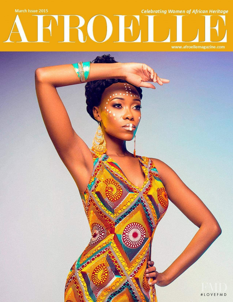 Diane Tackie featured on the Afroelle cover from March 2015