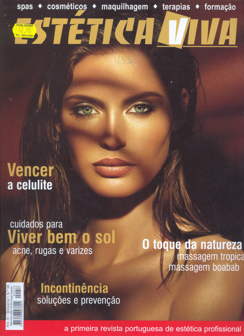 Bianca Balti featured on the Estetica Viva cover from May 2008