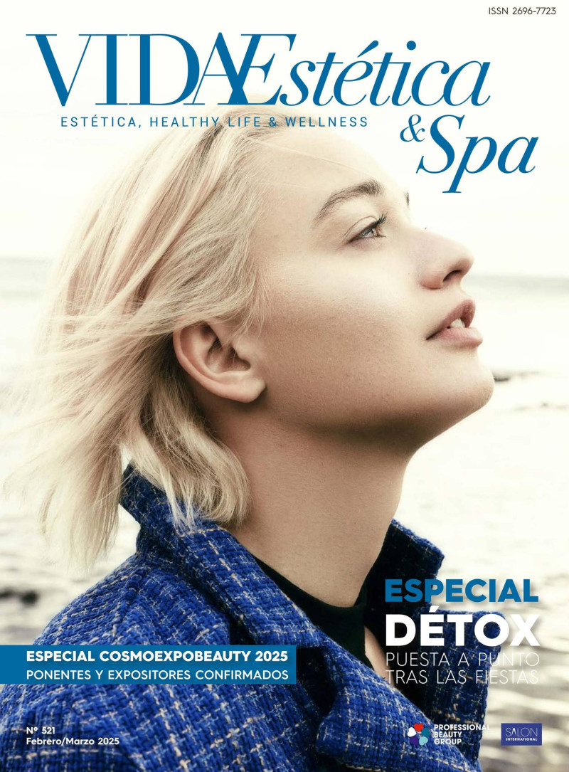 Svitlana Litvinova featured on the Vida Estetica & Spa cover from February 2025