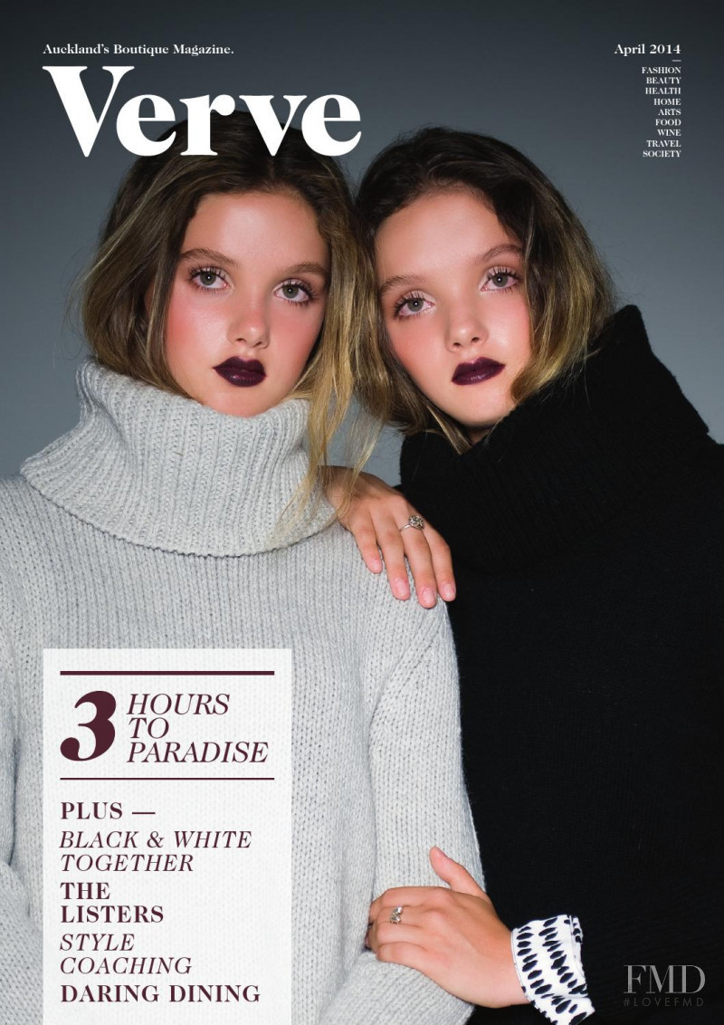 Isabella, Matilda featured on the Verve New Zealand cover from April 2014