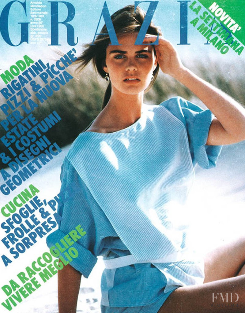 Dawn Gallagher featured on the Grazia Italy cover from May 1983