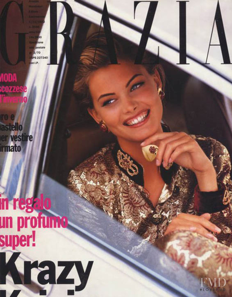 Gretha Cavazzoni featured on the Grazia Italy cover from November 1992