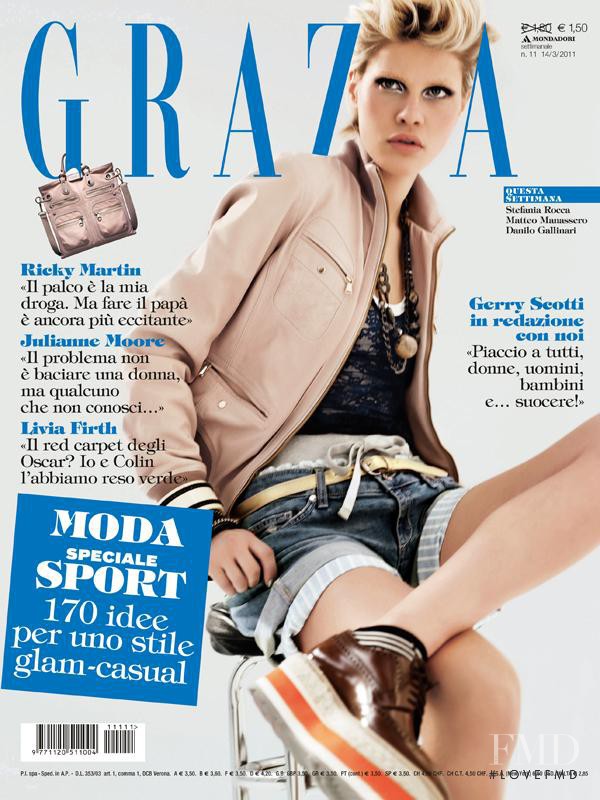 Christina Gottschalk featured on the Grazia Italy cover from March 2011