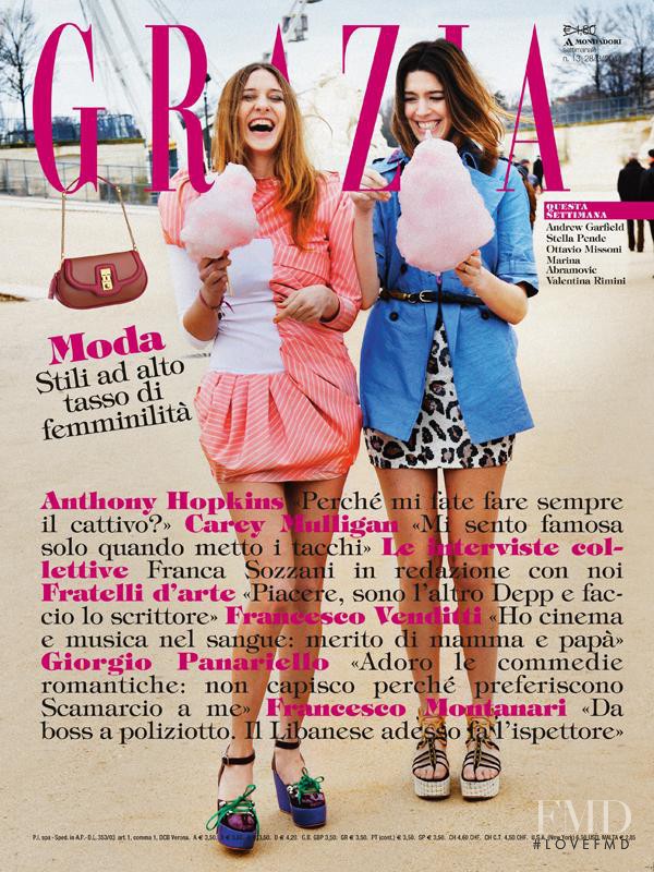  featured on the Grazia Italy cover from March 2011