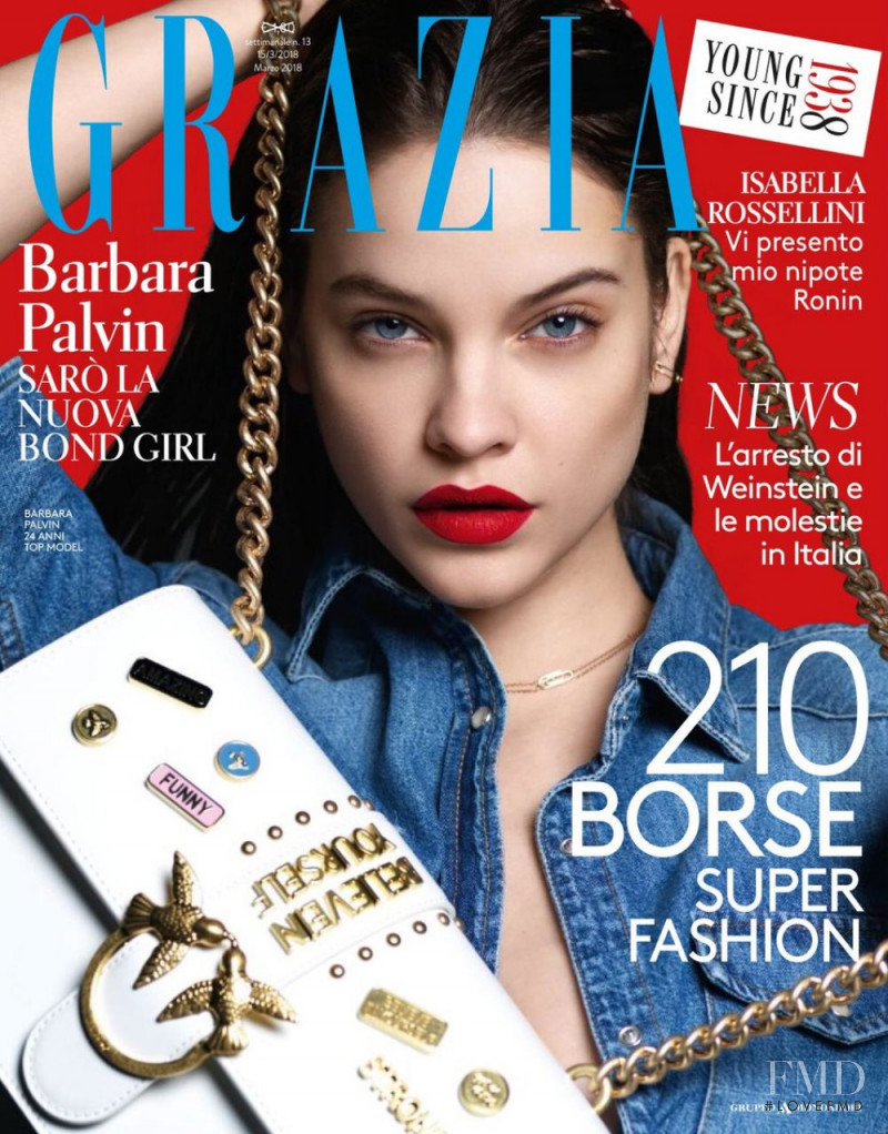 Barbara Palvin featured on the Grazia Italy cover from March 2018