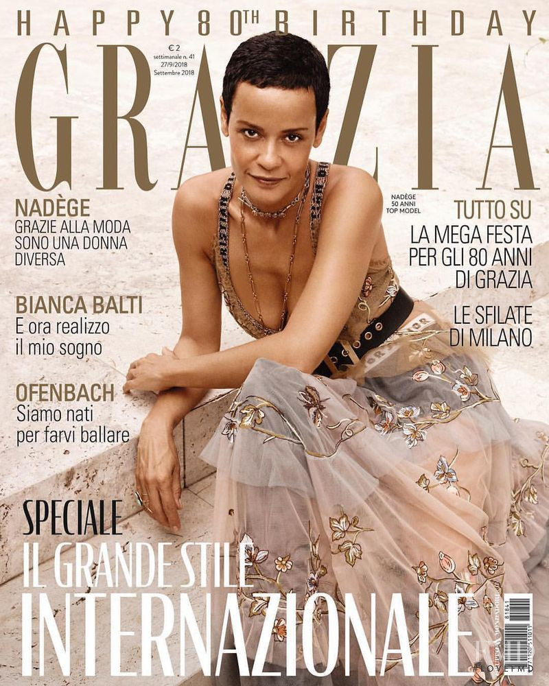  featured on the Grazia Italy cover from October 2018