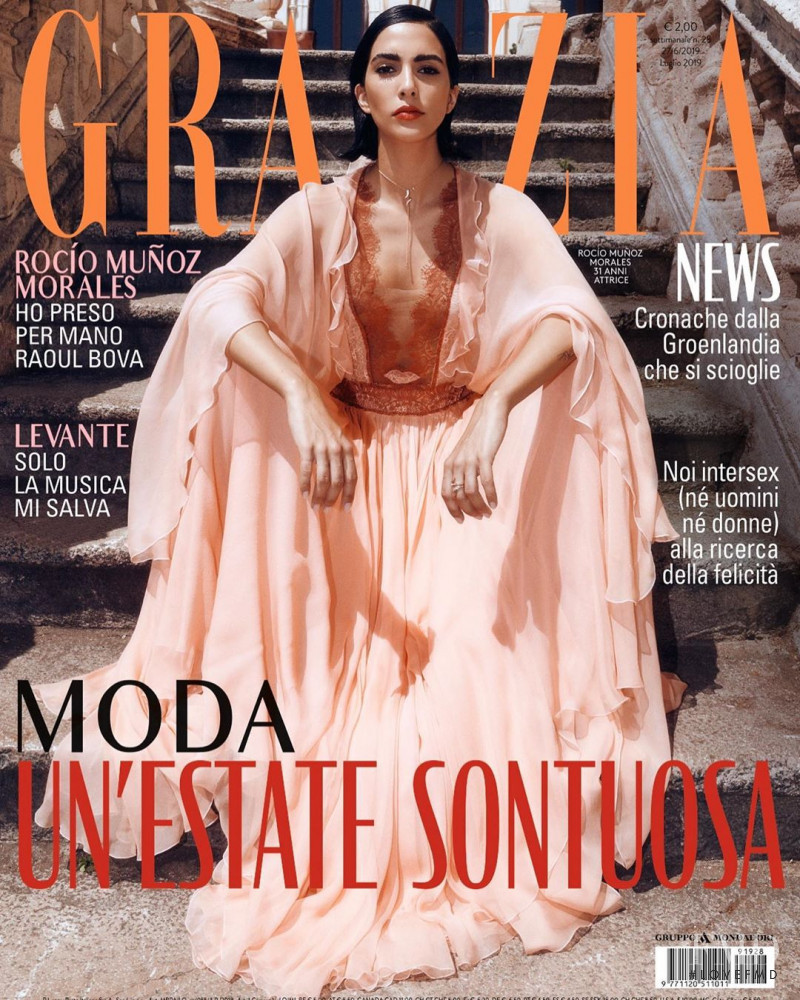 Rocío Munoz featured on the Grazia Italy cover from June 2019