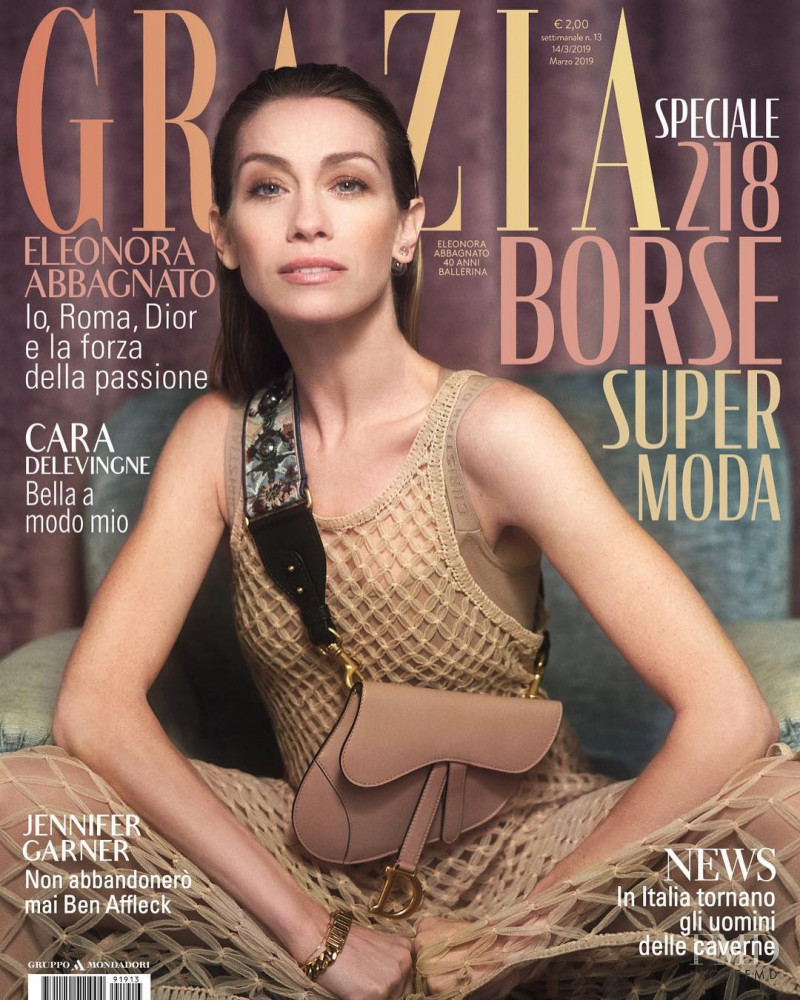 Eleonora Abbagnato featured on the Grazia Italy cover from March 2019