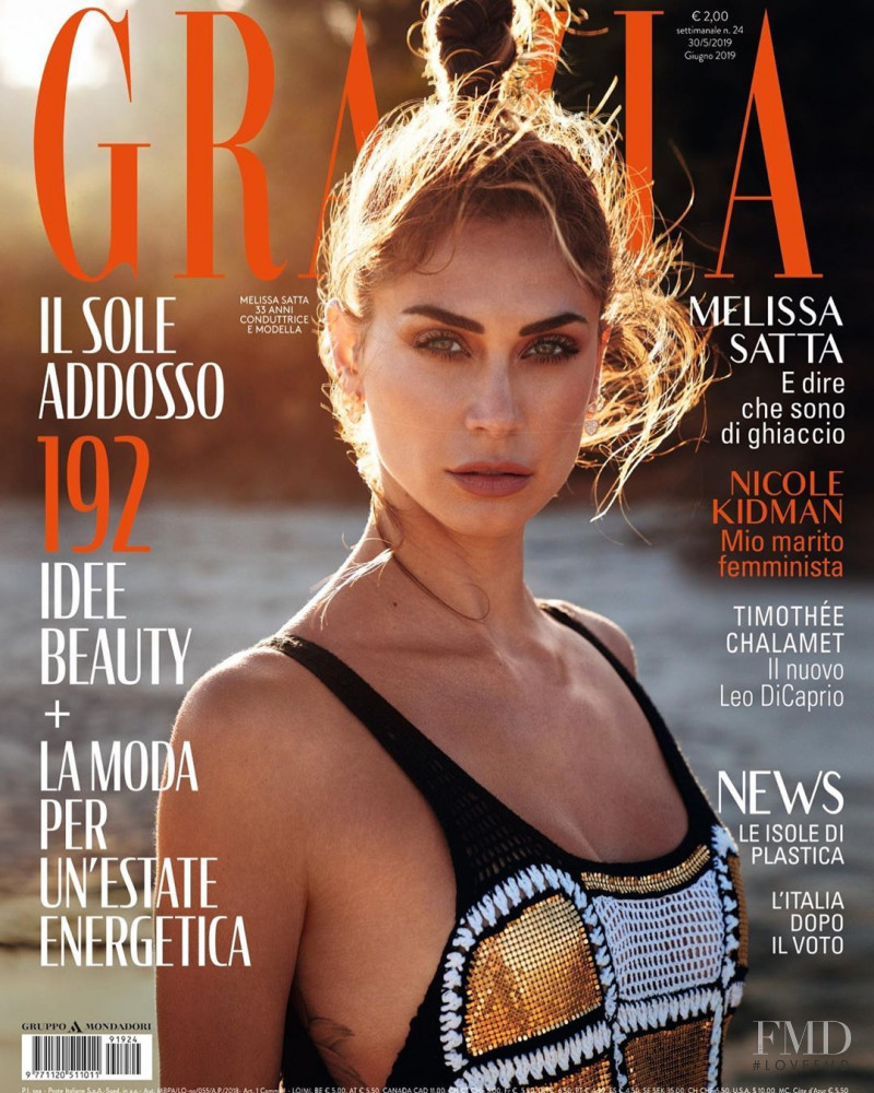 Melissa Satta featured on the Grazia Italy cover from May 2019