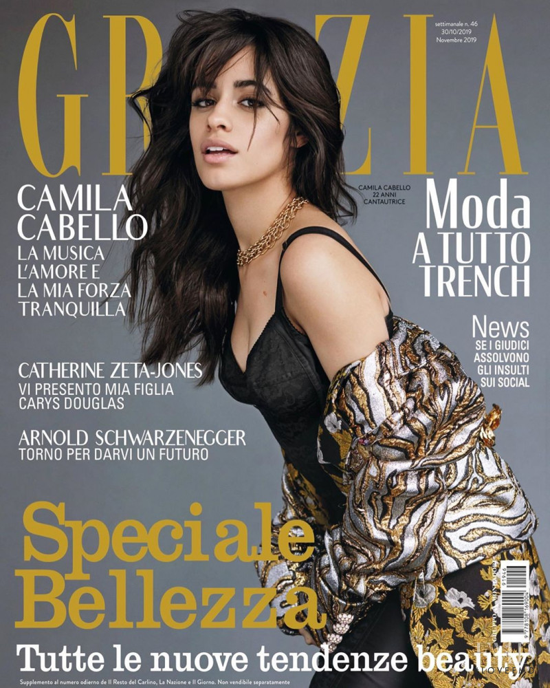 Camila Cabello featured on the Grazia Italy cover from October 2019