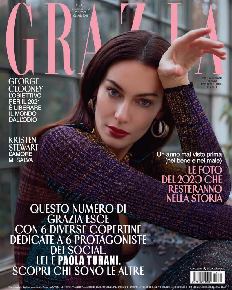  featured on the Grazia Italy cover from December 2020