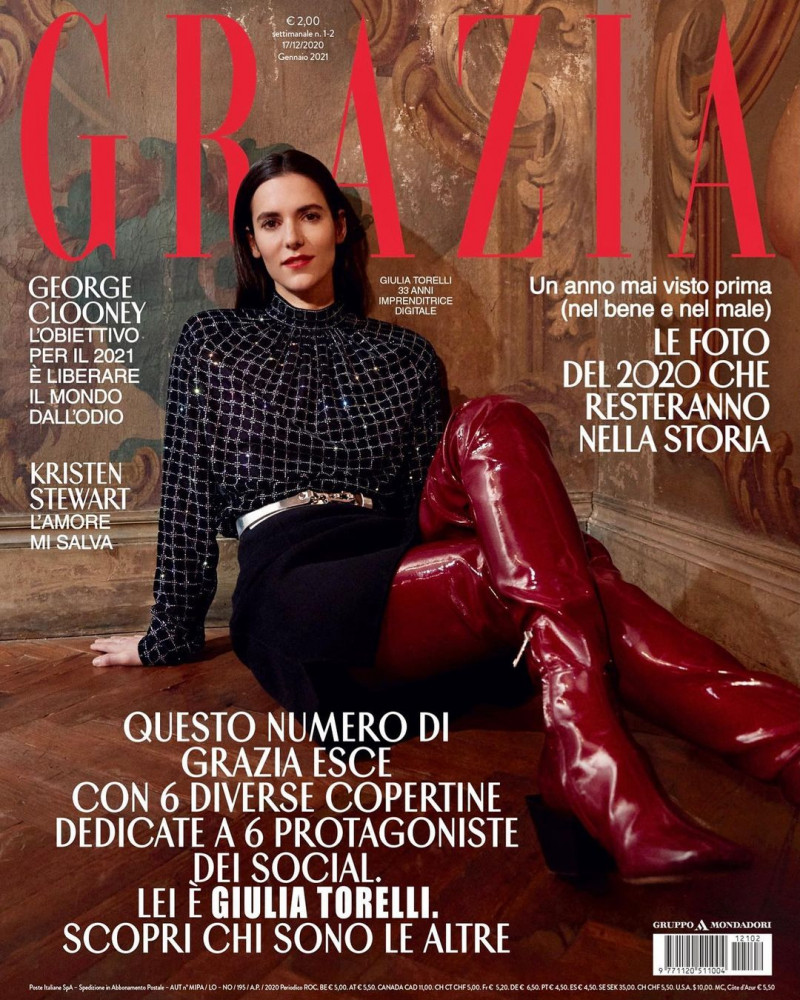  featured on the Grazia Italy cover from December 2020