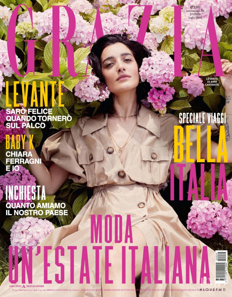  featured on the Grazia Italy cover from July 2020