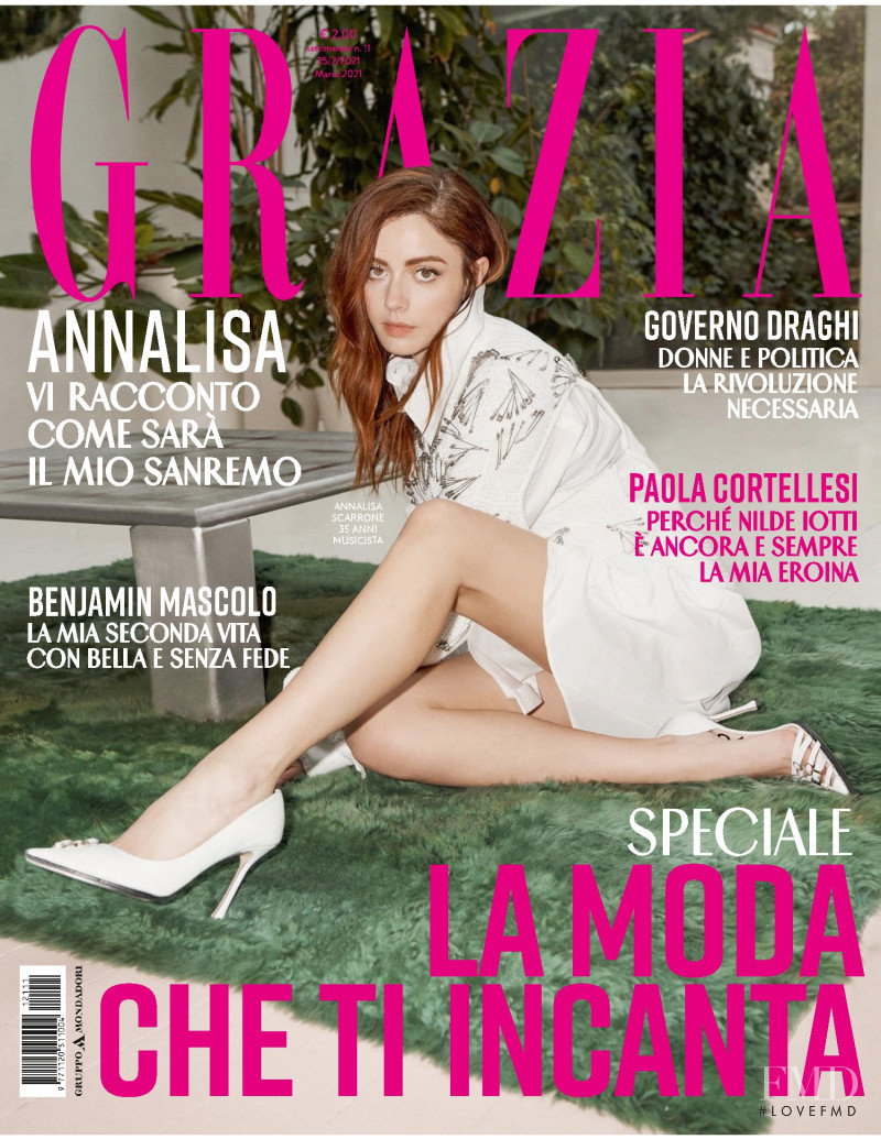  featured on the Grazia Italy cover from February 2021