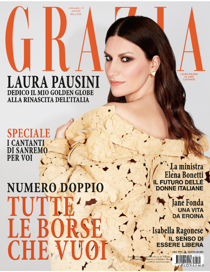  featured on the Grazia Italy cover from March 2021