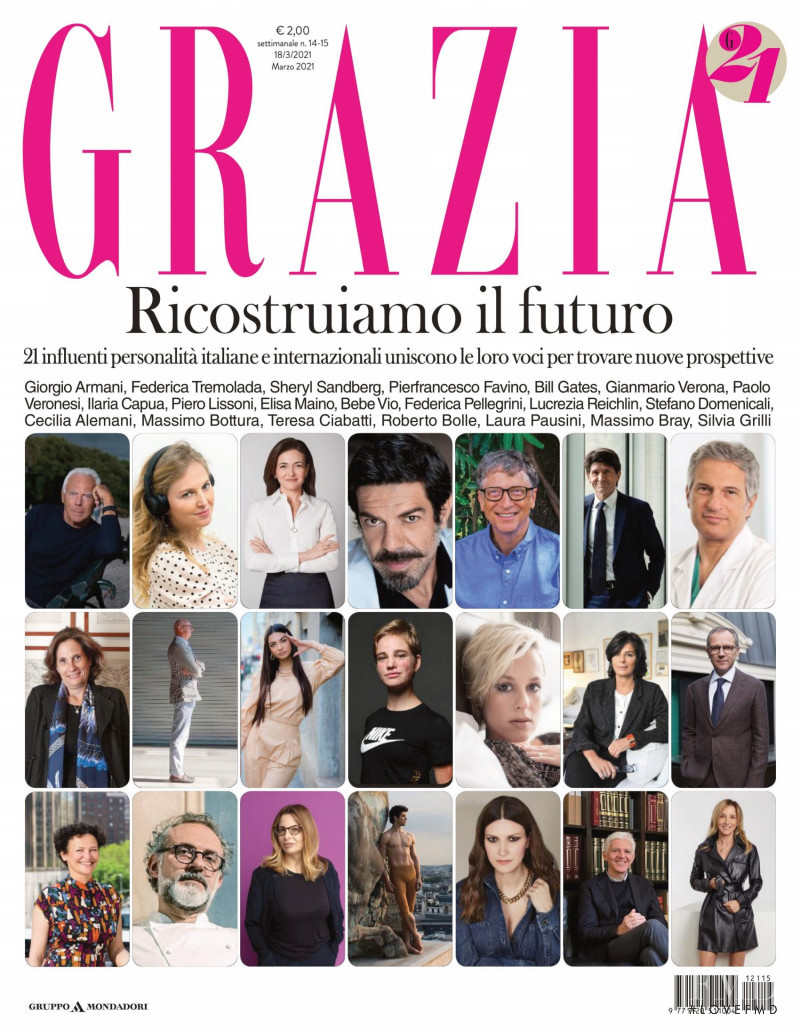  featured on the Grazia Italy cover from March 2021