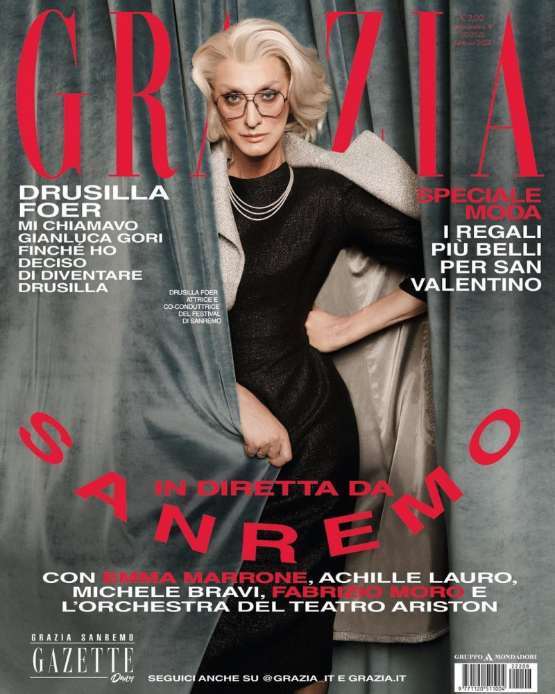  featured on the Grazia Italy cover from February 2022