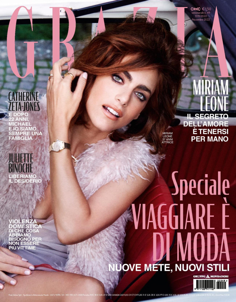  featured on the Grazia Italy cover from November 2022