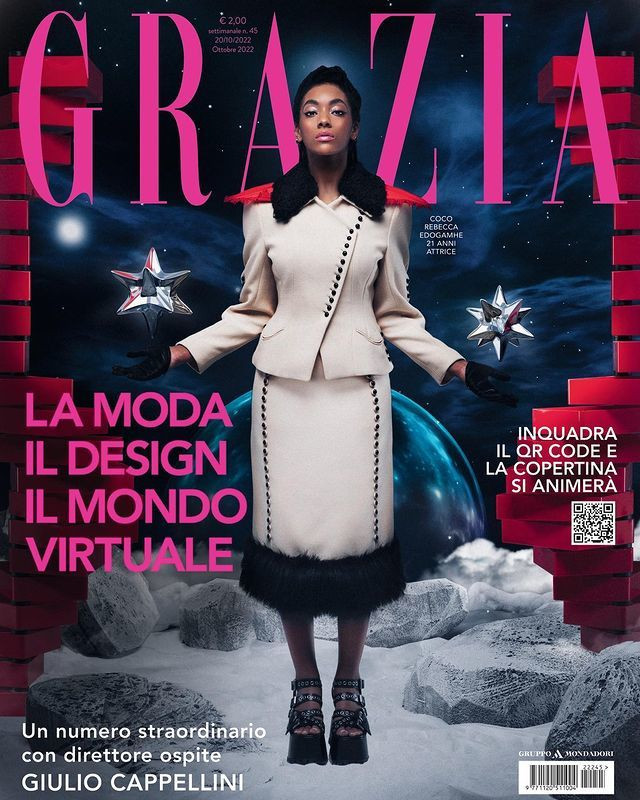  featured on the Grazia Italy cover from October 2022