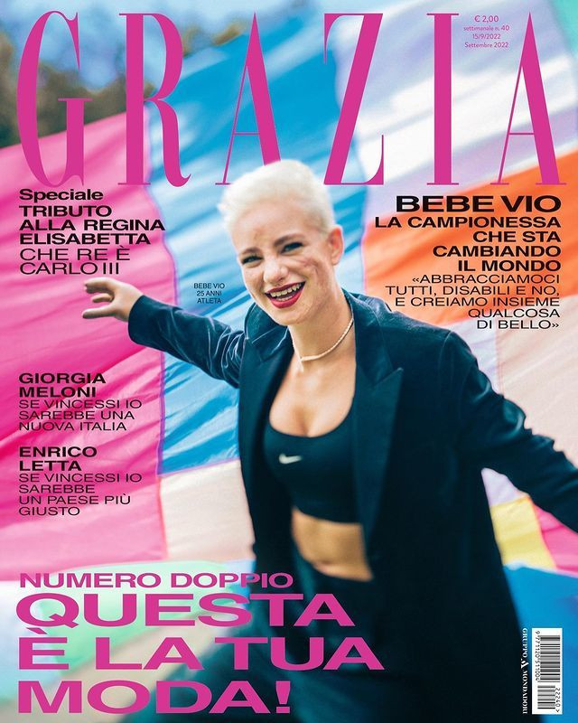  featured on the Grazia Italy cover from September 2022