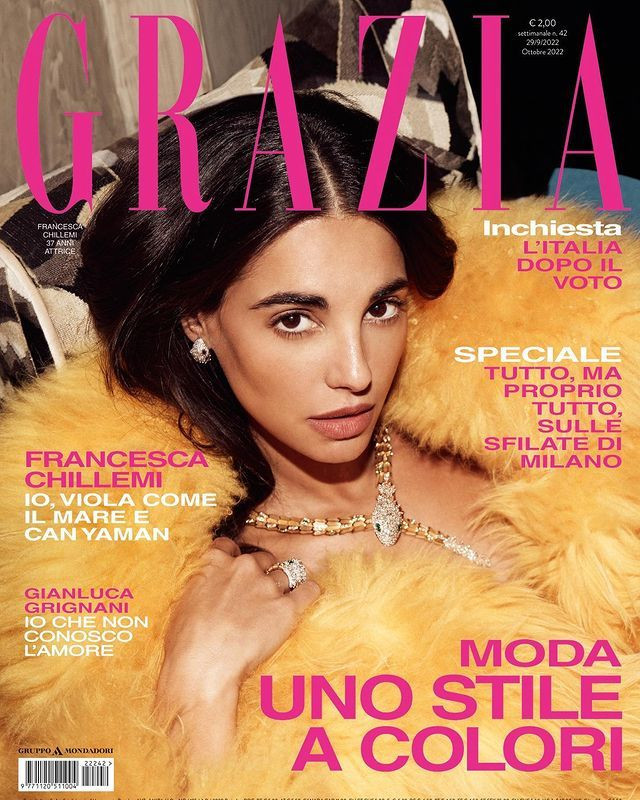  featured on the Grazia Italy cover from September 2022