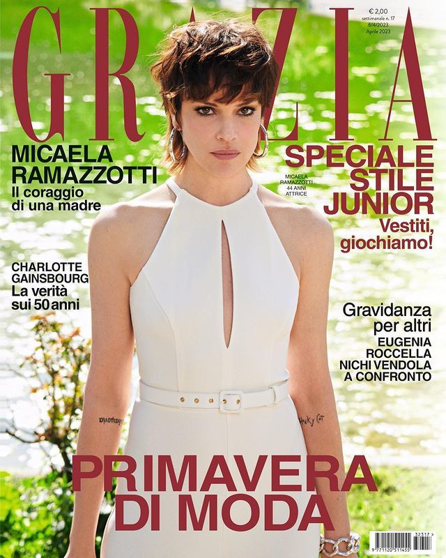  featured on the Grazia Italy cover from April 2023