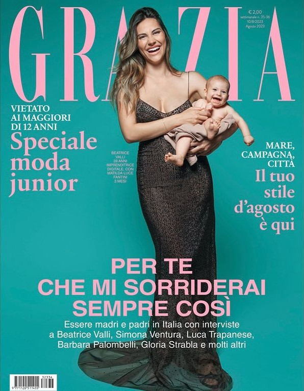  featured on the Grazia Italy cover from August 2023