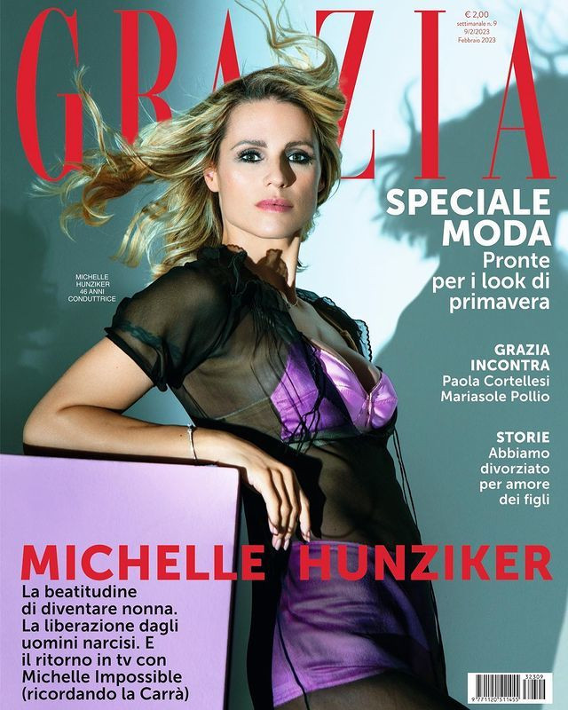  featured on the Grazia Italy cover from February 2023