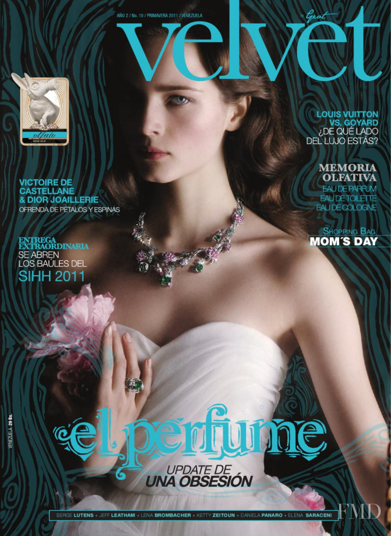 Anna de Rijk featured on the Velvet Venezuela cover from March 2011