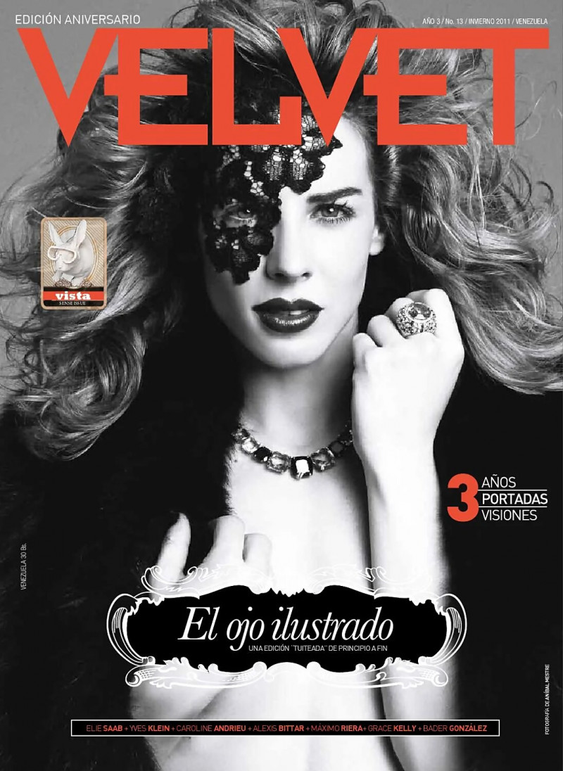 Eglantina Zingg featured on the Velvet Venezuela cover from November 2011