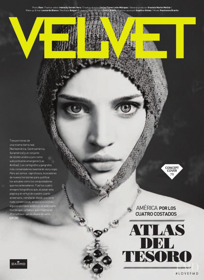 Rosshanna Bracho featured on the Velvet Venezuela cover from December 2012