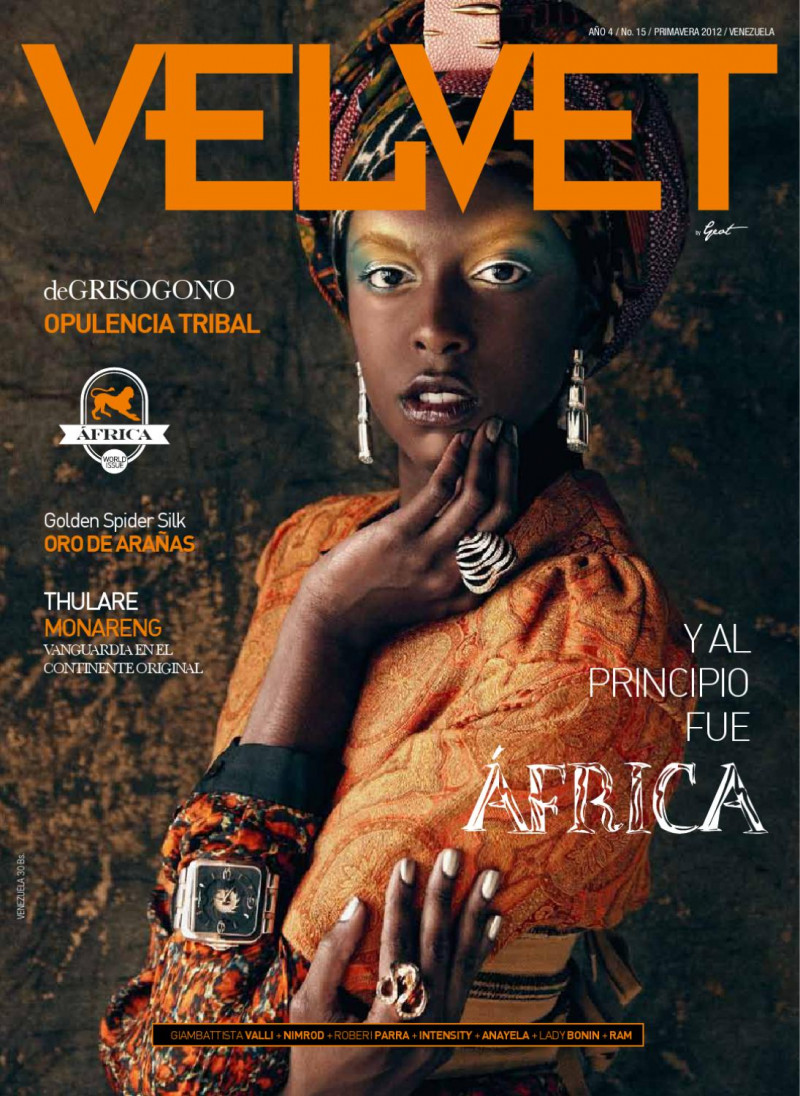 Mileidys Tarra featured on the Velvet Venezuela cover from March 2012