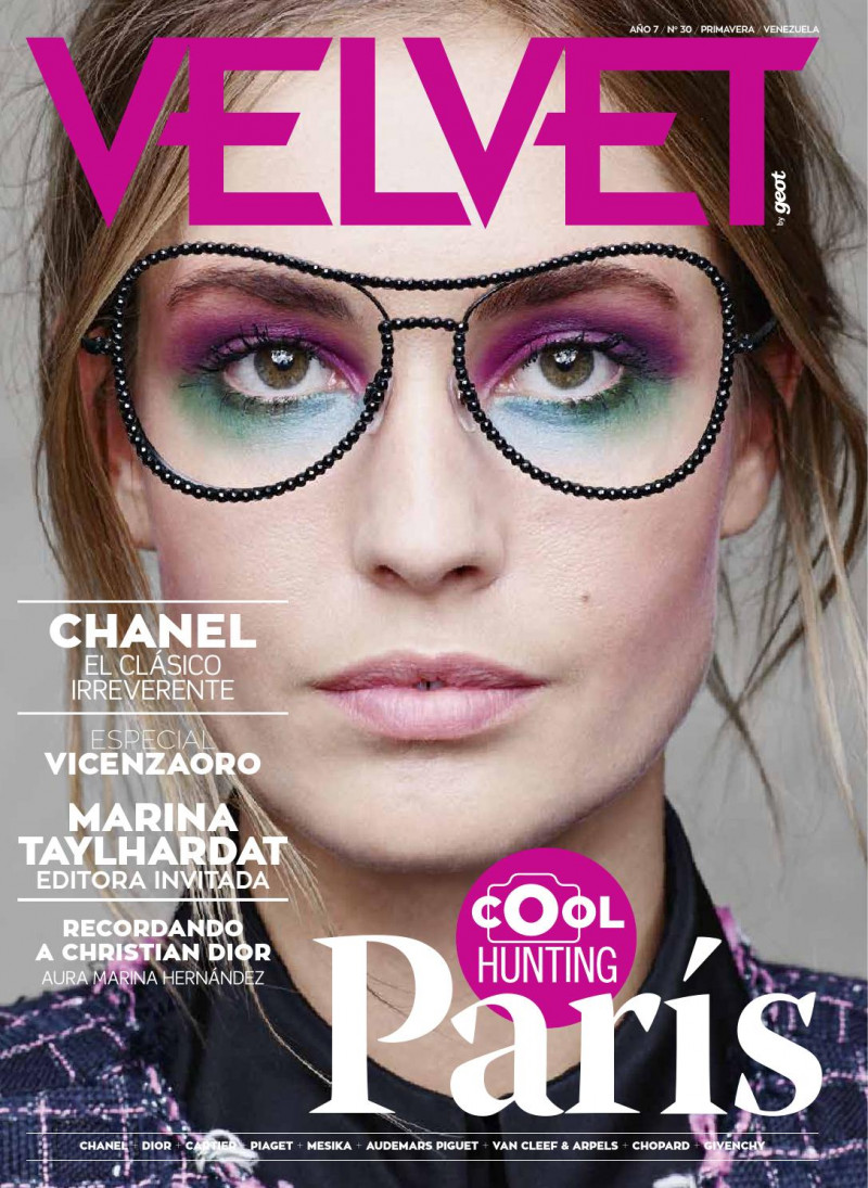 Nadja Bender featured on the Velvet Venezuela cover from March 2015