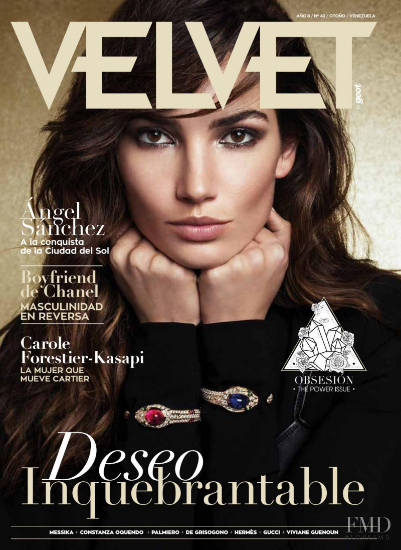 Lily Aldridge featured on the Velvet Venezuela cover from September 2017