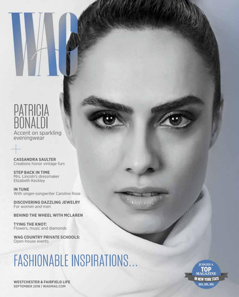 Patricia Bonaldi featured on the WAG cover from September 2018
