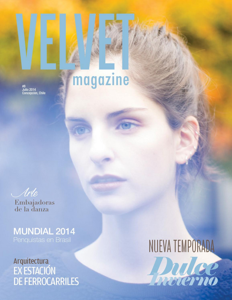 Macarena Cox featured on the Velvet Chile cover from July 2014