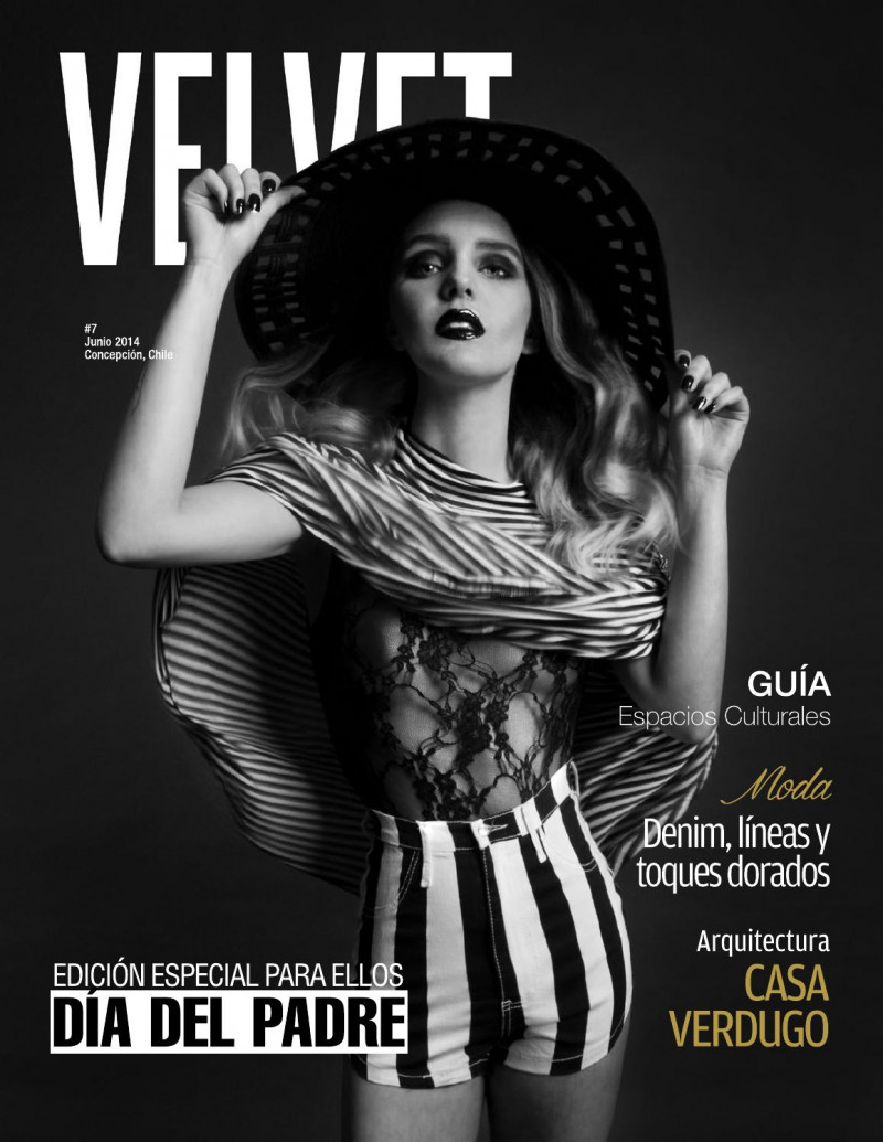 Isidora Otero featured on the Velvet Chile cover from June 2014