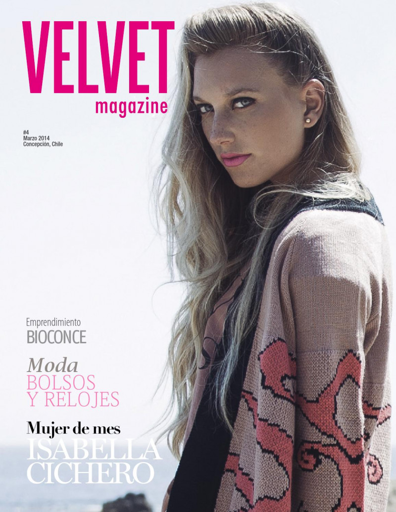 Karen Blau featured on the Velvet Chile cover from March 2014